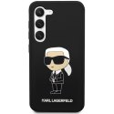 Karl Lagerfeld KLHCS23MSNIKBCK S23+ S916 hardcase czarny/black Silicone Ikonik