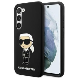 Karl Lagerfeld KLHCS23SSNIKBCK S23 S911 hardcase czarny/black Silicone Ikonik