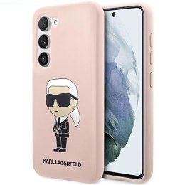 Karl Lagerfeld KLHCS23SSNIKBCP S23 S911 hardcase różowy/pink Silicone Ikonik