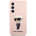 Karl Lagerfeld KLHCS23SSNIKBCP S23 S911 hardcase różowy/pink Silicone Ikonik