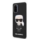 Karl Lagerfeld KLHCS67SLFKBK S20+ G985 hardcase czarny/black Silicone Iconic