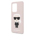 Karl Lagerfeld KLHCS69SLFKPI S20 Ultra G988 hardcase jasnoróżowy/pink Silicone Iconic