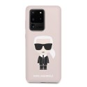 Karl Lagerfeld KLHCS69SLFKPI S20 Ultra G988 hardcase jasnoróżowy/pink Silicone Iconic