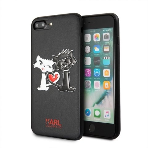 Karl Lagerfeld KLHCS8LCL1BK S8 Plus G955 hardcase czarny/black Choupette in love