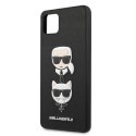 Karl Lagerfeld KLHCSA22SAKICKCBK A22 5G A226 czarny/black hardcase Saffiano Ikonik Karl&Choupette Head