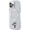 Karl Lagerfeld KLHMP12MHNKCIT iPhone 12/ 12 Pro 6.1" hardcase transparent Iconic Karl&Choupette Magsafe