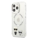 Karl Lagerfeld KLHMP13XHKCT iPhone 13 Pro Max 6,7" hardcase transparent Karl & Choupette Aluminium Magsafe