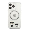 Karl Lagerfeld KLHMP13XHKCT iPhone 13 Pro Max 6,7" hardcase transparent Karl & Choupette Aluminium Magsafe