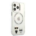 Karl Lagerfeld KLHMP13XHKCT iPhone 13 Pro Max 6,7" hardcase transparent Karl & Choupette Aluminium Magsafe