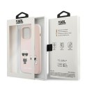 Karl Lagerfeld KLHMP13XSSKCI iPhone 13 Pro Max 6,7" hardcase jasnoróżowy/light pink Silicone Ikonik Karl & Choupette Magsafe