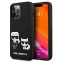 Karl Lagerfeld KLHMP13LSSKCK iPhone 13 Pro / 13 6,1" hardcase czarny/black Silicone Karl & Choupette Magsafe