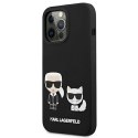 Karl Lagerfeld KLHMP13LSSKCK iPhone 13 Pro / 13 6,1" hardcase czarny/black Silicone Karl & Choupette Magsafe