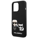 Karl Lagerfeld KLHMP13LSSKCK iPhone 13 Pro / 13 6,1" hardcase czarny/black Silicone Karl & Choupette Magsafe