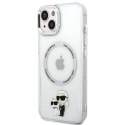 Karl Lagerfeld KLHMP13MHNKCIT iPhone 13 6.1" hardcase transparent Iconic Karl&Choupette Magsafe