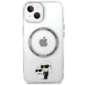 Karl Lagerfeld KLHMP13MHNKCIT iPhone 13 6.1" hardcase transparent Iconic Karl&Choupette Magsafe