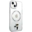 Karl Lagerfeld KLHMP13MHNKCIT iPhone 13 6.1" hardcase transparent Iconic Karl&Choupette Magsafe