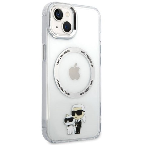 Karl Lagerfeld KLHMP13MHNKCIT iPhone 13 6.1" hardcase transparent Iconic Karl&Choupette Magsafe