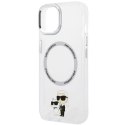 Karl Lagerfeld KLHMP13MHNKCIT iPhone 13 6.1" hardcase transparent Iconic Karl&Choupette Magsafe