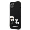 Karl Lagerfeld KLHMP13MSSKCK iPhone 13 6,1" hardcase czarny/black Silicone Karl & Choupette Magsafe