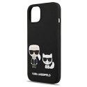 Karl Lagerfeld KLHMP13MSSKCK iPhone 13 6,1" hardcase czarny/black Silicone Karl & Choupette Magsafe