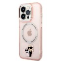 Karl Lagerfeld KLHMP14LHNKCIP iPhone 14 Pro 6,1" hardcase różowy/pink Iconic Karl&Choupette Magsafe