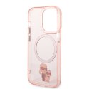 Karl Lagerfeld KLHMP14LHNKCIP iPhone 14 Pro 6,1" hardcase różowy/pink Iconic Karl&Choupette Magsafe