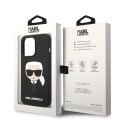 Karl Lagerfeld KLHMP14LSLKHBK iPhone 14 Pro 6,1" hardcase czarny/black Silicone Karl`s Head Magsafe