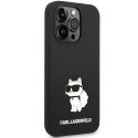 Karl Lagerfeld KLHMP14LSNCHBCK iPhone 14 Pro 6,1" hardcase czarny/black Silicone Choupette MagSafe