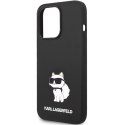 Karl Lagerfeld KLHMP14LSNCHBCK iPhone 14 Pro 6,1" hardcase czarny/black Silicone Choupette MagSafe