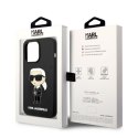 Karl Lagerfeld KLHMP14LSNIKBCK iPhone 14 Pro 6,1" hardcase czarny/black Silicone Ikonik Magsafe