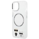 Karl Lagerfeld KLHMP14MHKCT iPhone 14 Plus 6,7" hardcase przeźroczysty/transparent Karl & Choupette Aluminium Magsafe