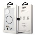 Karl Lagerfeld KLHMP14MHKCT iPhone 14 Plus 6,7" hardcase przeźroczysty/transparent Karl & Choupette Aluminium Magsafe