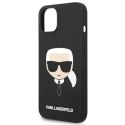 Karl Lagerfeld KLHMP14MSLKHBK iPhone 14 Plus 6,7" hardcase czarny/black Silicone Karl`s Head Magsafe