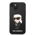 Karl Lagerfeld KLHMP14MSNIKBCK iPhone 14 Plus 6,7" hardcase czarny/black Silicone Ikonik Magsafe