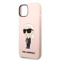 Karl Lagerfeld KLHMP14MSNIKBCP iPhone 14 Plus 6,7" hardcase różowy/pink Silicone Ikonik Magsafe