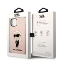 Karl Lagerfeld KLHMP14MSNIKBCP iPhone 14 Plus 6,7" hardcase różowy/pink Silicone Ikonik Magsafe