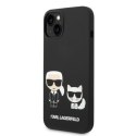 Karl Lagerfeld KLHMP14MSSKCK iPhone 14 Plus 6,7" hardcase czarny/black Liquid Silicone Karl & Choupette Magsafe