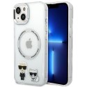 Karl Lagerfeld KLHMP14SHKCT iPhone 14 6,1" hardcase przeźroczysty/transparent Karl & Choupette Aluminium Magsafe