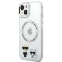 Karl Lagerfeld KLHMP14SHKCT iPhone 14 6,1" hardcase przeźroczysty/transparent Karl & Choupette Aluminium Magsafe