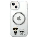 Karl Lagerfeld KLHMP14SHKCT iPhone 14 6,1" hardcase przeźroczysty/transparent Karl & Choupette Aluminium Magsafe