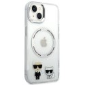 Karl Lagerfeld KLHMP14SHKCT iPhone 14 6,1" hardcase przeźroczysty/transparent Karl & Choupette Aluminium Magsafe