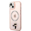 Karl Lagerfeld KLHMP14SHNKCIP iPhone 14 6,1" hardcase różowy/pink Iconic Karl&Choupette Magsafe