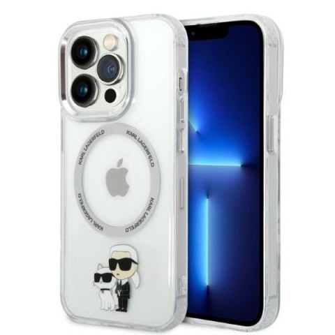 Karl Lagerfeld KLHMP14XHNKCIT iPhone 14 Pro Max 6,7" hardcase transparent Iconic Karl&Choupette Magsafe