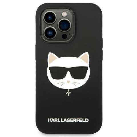 Karl Lagerfeld KLHMP14XSLCHBK iPhone 14 Pro Max 6,7" hardcase czarny/black Silicone Choupette Head Magsafe