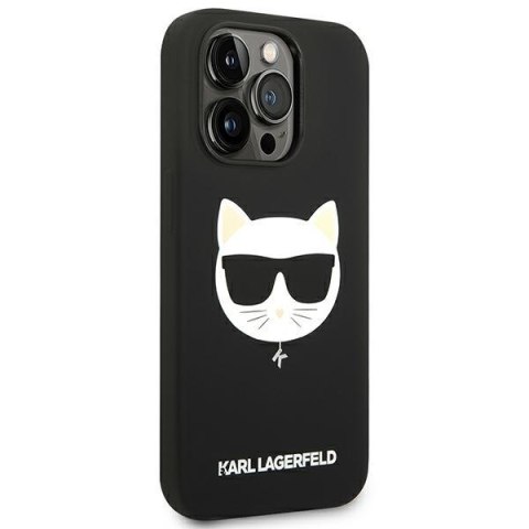 Karl Lagerfeld KLHMP14XSLCHBK iPhone 14 Pro Max 6,7" hardcase czarny/black Silicone Choupette Head Magsafe