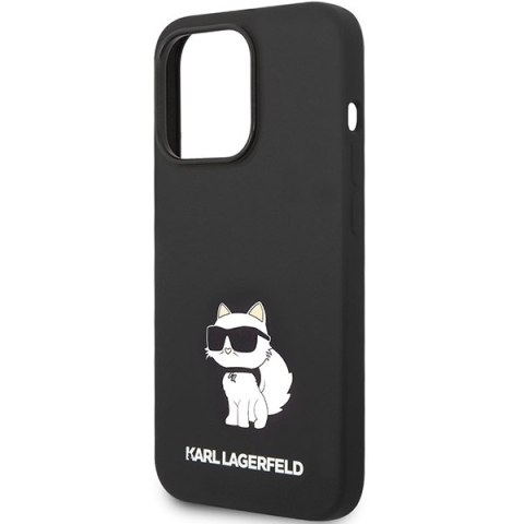 Karl Lagerfeld KLHMP14XSNCHBCK iPhone 14 Pro Max 6,7" hardcase czarny/black Silicone Choupette MagSafe