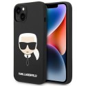 Karl Lagerfeld KLHMP14SSLKHBK iPhone 14 6,1" hardcase czarny/black Silicone Karl`s Head Magsafe