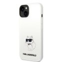 Karl Lagerfeld KLHMP14SSNCHBCH iPhone 14 6,1" hardcase biały/white Silicone Choupette MagSafe