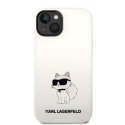 Karl Lagerfeld KLHMP14SSNCHBCH iPhone 14 6,1" hardcase biały/white Silicone Choupette MagSafe