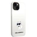 Karl Lagerfeld KLHMP14SSNCHBCH iPhone 14 6,1" hardcase biały/white Silicone Choupette MagSafe